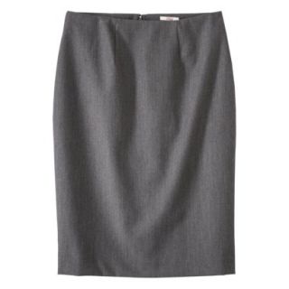 Merona Womens Twill Pencil Skirt   Heather Gray   4