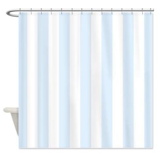  Light blue and white stripes Shower Curtain  Use code FREECART at Checkout