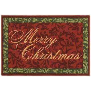 Merry Christmas Holiday Accent Rug (27 X 310)