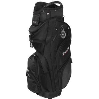 Tour Edge Black Max d Cart Golf Bag (Black 10 inch 14 way divider topIntegrated cart strap loopGolf ball alignment toolWater proof cell phone pocketLarge garment pocketInsulated beverage pocketUmbrella sleeveEasy access side pocketsExtra large towel ring 