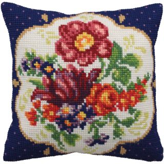 Meissen Droite Pillow Cross Stitch Kit