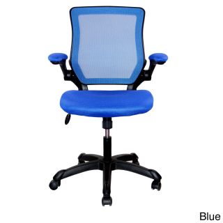 Breathable Seat Deluxe Mesh Office Task Chair (Black, blueWeight capacity 220 poundsDimensions 37.5 inches high x 26 inches wide x 23 inches deepSeat dimensions 17.5 21.5 inches high x 26 inches wide x 23 inches deepBack size 37.5 41.5 inches highFlip