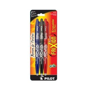 Pilot Frixion Fine Point 0.7 Mm Erasable Gel Pens (set Of 3) (Assorted Point Type Fine Point Size 0.7 mm Tip Type Conical Grip Type Smooth Visible Ink Supply No Refillable NoRetractable No Pocket Clip Yes 0.7 mm Tip Type Conical Grip Type Smooth