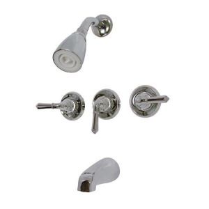 Elements of Design EB231 Magellan Three Handle Tub and Shower Faucet