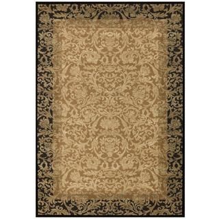 Everest Fontana Gold/ Black Rug (710 X 112) (GoldSecondary colors Antique ivory, beige, black, olive, tanPattern FloralTip We recommend the use of a non skid pad to keep the rug in place on smooth surfaces.All rug sizes are approximate. Due to the diff