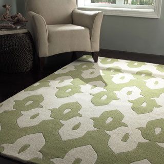Nuloom Handmade Modern Ikat Trellis Green Wool Rug (5 X 8) (IvoryPattern AbstractTip We recommend the use of a non skid pad to keep the rug in place on smooth surfaces.All rug sizes are approximate. Due to the difference of monitor colors, some rug colo