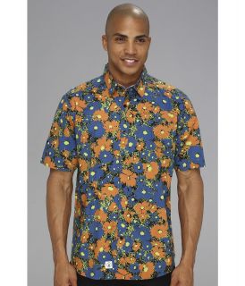 Volcom Ozzie S/S Shirt Mens Short Sleeve Button Up (Blue)