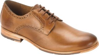 Mens Rockport Castleton Plain Toe   Tan Leather Lace Up Shoes