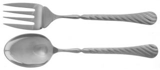Christofle France Liane (Stainless) Solid Serving Set   Stainless, Twist Hdl, Ca