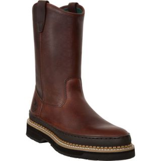 Georgia Giant 9in. Wellington Pull On Work Boot   Soggy Brown, Size 11 1/2,