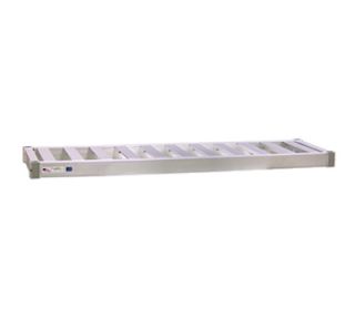 New Age Beer Keg Shelf w 3 Keg Capacity & T Bar Shelves. 3x18x60 in, Welded Aluminum