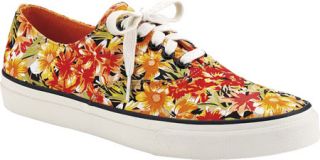 Womens Sperry Top Sider CVO Floral   Orange Floral Canvas Casual Shoes