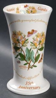Portmeirion Botanic Garden 35th Anniversary Flared Vase, Fine China Dinnerware  