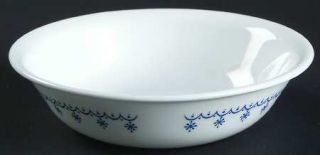 Corning Snowflake Blue (Corelle) Fruit/Dessert (Sauce) Bowl, Fine China Dinnerwa