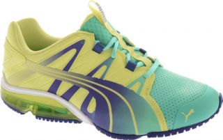 Womens PUMA PowerTech Voltaic Dipdye   Electric Green/Sunny Lime Training Shoes