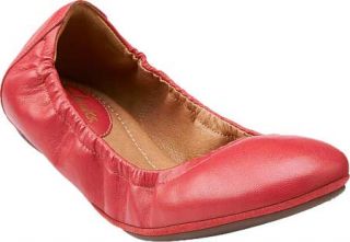 Womens Clarks Grayson Erica   Coral Leather Ballet Flats