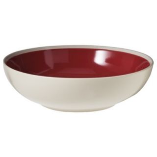 Threshold Crackled Glaze Ceramic Medium Serving Bowl   Red