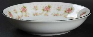 Nitto Orleans Fruit/Dessert (Sauce) Bowl, Fine China Dinnerware   Peach,Yellow&B