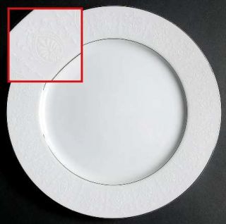 Crown Empire Princess Dinner Plate, Fine China Dinnerware   White Flower & Fleur