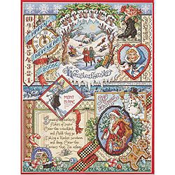 Winter Sampler Counted Cross Stitch Kit