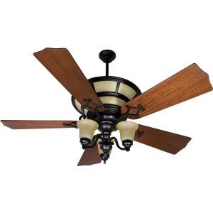 Craftmade CRA K10705 Hathaway 56 Ceiling Fan with Custom Carved Traditional Mah