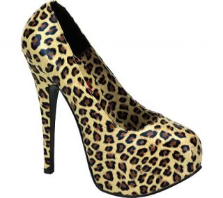 Womens Bordello Teeze 35   Cheetah Print Up Heels