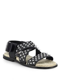 DSQUARED Studded Sandals   Grey Black