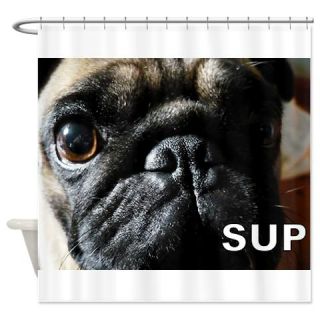  Pug Cooties Shower Curtain  Use code FREECART at Checkout