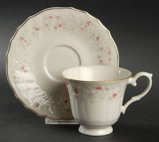 Royal Doulton Madeira Footed Cup & Saucer Set, Fine China Dinnerware   Moselle C