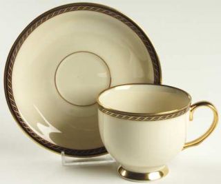 Lenox China Tyler Footed Cup & Saucer Set, Fine China Dinnerware   Presidential,