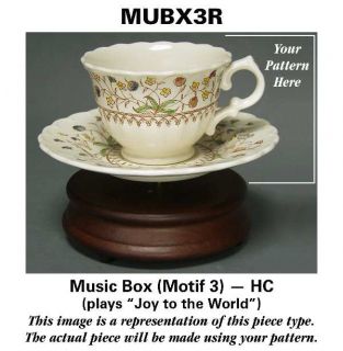 Noritake Edgewood Music Box  HC (Joy to the World), Fine China Dinnerware   Pink