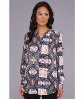 MINKPINK Lonely City Shirt Womens Long Sleeve Button Up (Multi)