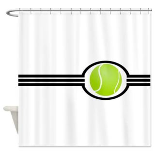 Three Stripes Tennis Ball Shower Curtain  Use code FREECART at Checkout
