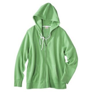 Mossimo Supply Co. Juniors Plus Size Long Sleeve Fleece Hoodie   Green 2