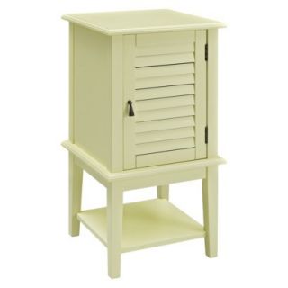 Accent Table Shutter Door Table   Buttercup Yellow