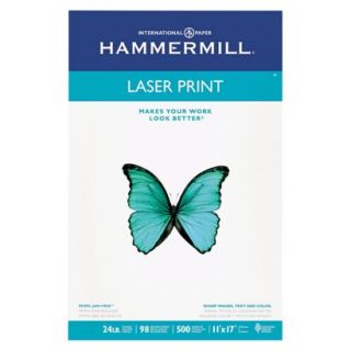 Hammermill Laser Print Office Paper, 98 Brightness, 24 lb   White (500 Sheets