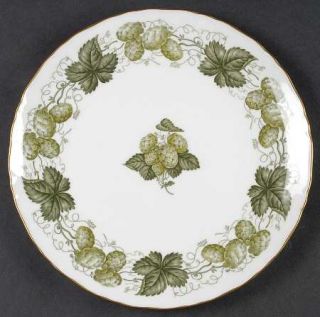Royal Worcester Worcester Hop, The Cake Plate, Fine China Dinnerware   Green Ber