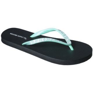 Womens Mossimo Oleta Flip Flop   Black/Blue S