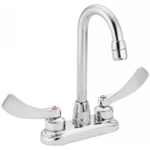 Moen 8278SMF15 M DURA Chrome two handle lavatory high arc faucet
