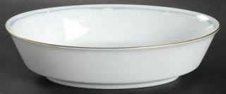 Noritake Christine 9 Oval Vegetable Bowl, Fine China Dinnerware   White Enamell