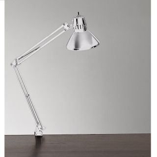 Relius Solutions Swing Arm Incandescent Lamp   32 Reach   White   White  (M7904 WHITE)