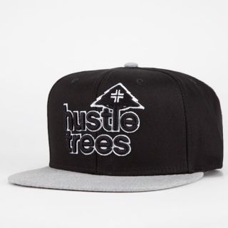 Hustle Trees Mens Snapback Hat Black/Grey One Size For Men 207182127