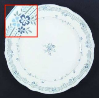 Noritake River James Dinner Plate, Fine China Dinnerware   Primachina, Blue Flow