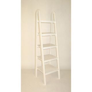 Wayborn Ladder 67.5 Bookcase 9025 Finish White