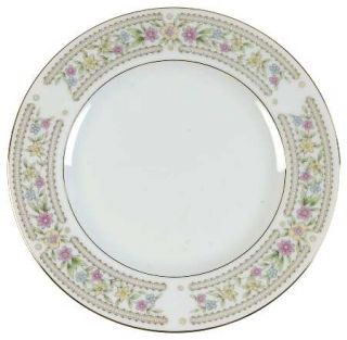 Crescent (Japan) Chelsea Bread & Butter Plate, Fine China Dinnerware   Pink, Yel