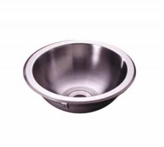 Polar Ware 12.93 in Round Drop In Stainless Sink, 4 1/2 in Deep