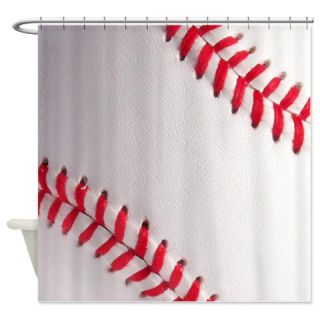  Diagonal Baseball Shower Curtain  Use code FREECART at Checkout