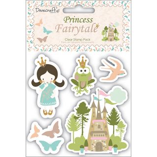 Timecraft Princess Fairytale Clear Stamps (pack Of 5) (ClearMaterials RubberPackage includes one (1) 4x4 inch sheet with five (5) clear stamps For use with acrylic block (not included)Dimensions 4 inches high x 4 inches wideImported )
