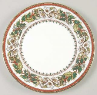 Spode Christmas Rose Salad Plate, Fine China Dinnerware   Bone,Flowers & Holly,R