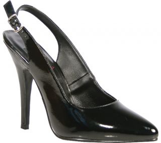 Womens Pleaser Seduce 317   Black Patent High Heels